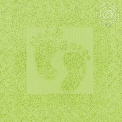  Полотенце махровое Классик -  Ножки светло-зеленый 50х70 Арт