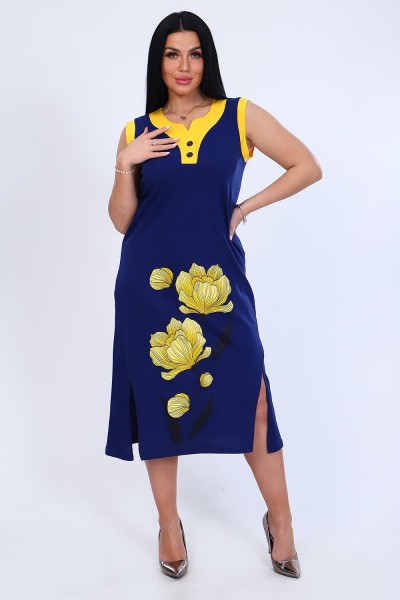 Платье 71063 - синий (НТ)