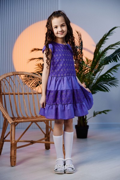 Платье 9184 детское - фиолетовый (НТ)