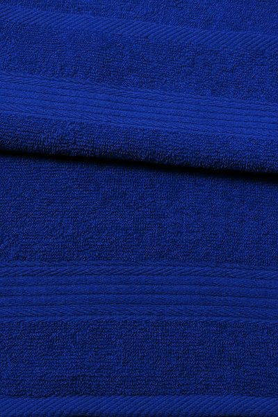 Полотенце махровое  - №120 Синий 619 бордюр косичка (И.Т)