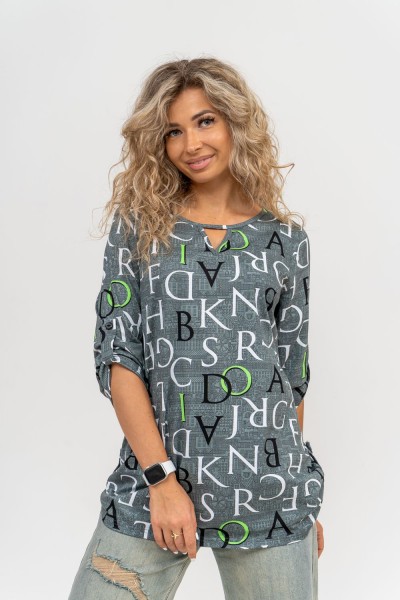 Туника 36800 - серо-зеленый (НТ)