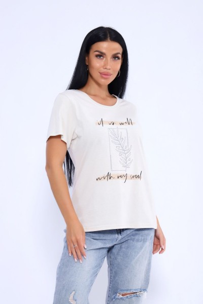 Футболка 80036 - нежно-оливковый (НТ) Футболка 80036 - нежно-оливковый (НТ)