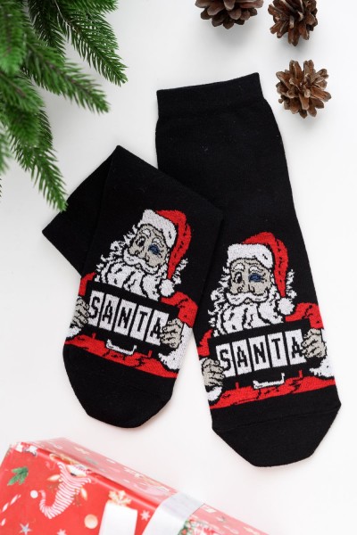 Носки мужские Санта комплект 1 пара - черный (НТ)