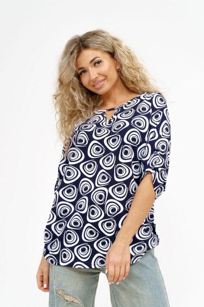 Туника 36810 - сине-белый (НТ)