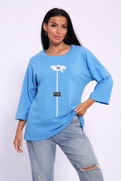 Футболка 50560 - голубой (НТ) Футболка 50560 - голубой (НТ)