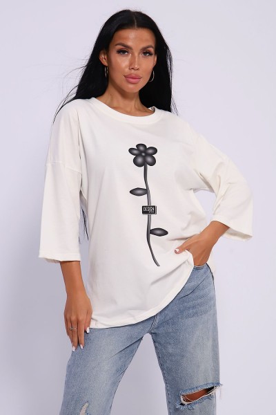 Футболка 50560 - молочный (НТ) Футболка 50560 - молочный (НТ)