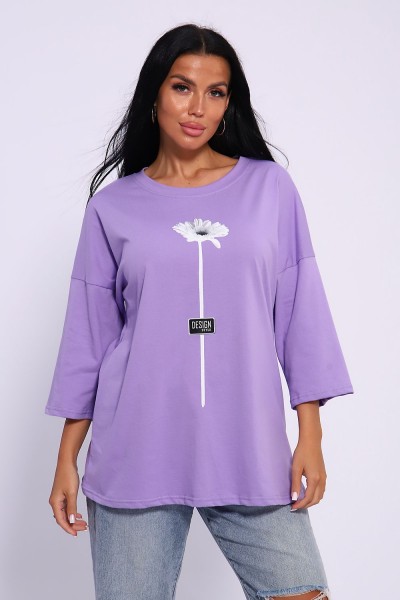 Футболка 50560 - сиреневый (НТ) Футболка 50560 - сиреневый (НТ)