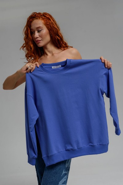 Свитшот базовый женский 14423 - фиолетовый (НТ)