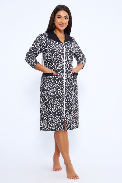 Халат 39047 - черный (НТ) Халат 39047 - черный (НТ)