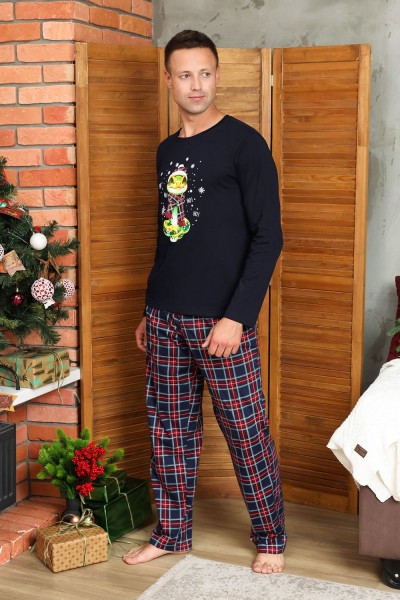Пижама мужская 10900 - синий (НТ) Пижама мужская 10900 - синий (НТ)