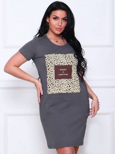 Туника женская LEOKV - графит (НТ)