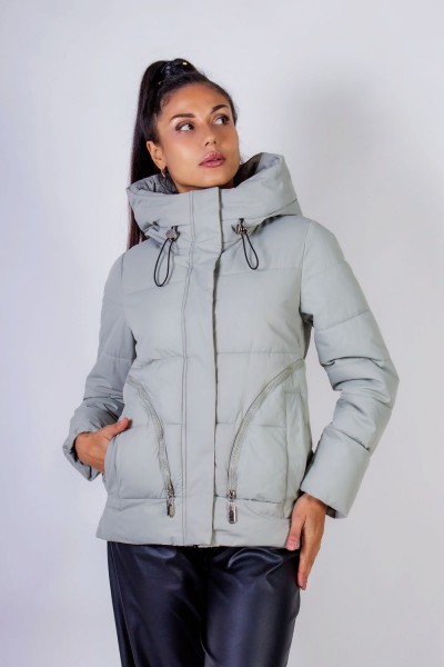 Демисезонная женская куртка весна осень 9602 - бирюза (НТ)