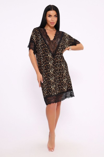 Сорочка СЖ-002 - золотой леопард (НТ)