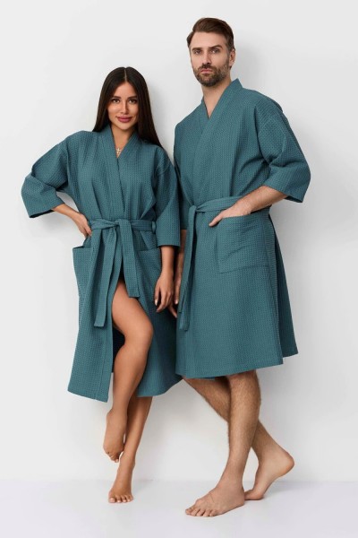 Халат Кимоно ВК-242 мужской - оливковый (НТ) Халат Кимоно ВК-242 мужской - оливковый (НТ)