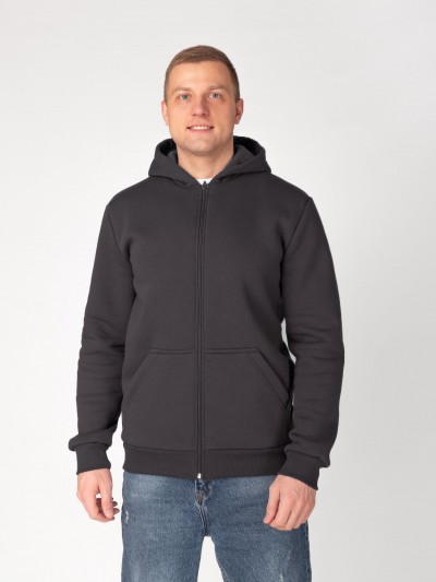 Толстовка мужская футер 3-х нитка начес пенье БАРС ГРАФИТ (ДТ) Толстовка мужская футер 3-х нитка начес пенье БАРС ГРАФИТ (ДТ)