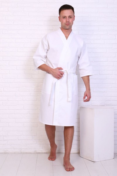Халат Отельный Кимоно ВК-225-7*7 - белый (НТ) Халат Отельный Кимоно ВК-225-7*7 - белый (НТ)