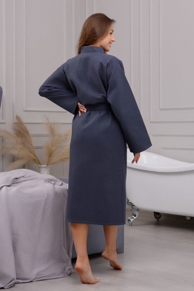 Халат Кимоно удлиненный ВДК-242 мужской - серый (НТ) Халат Кимоно удлиненный ВДК-242 мужской - серый (НТ)