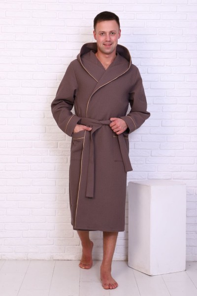Халат домашний Чемпион ВЧ-242 - серо-коричневый (НТ) Халат домашний Чемпион ВЧ-242 - серо-коричневый (НТ)