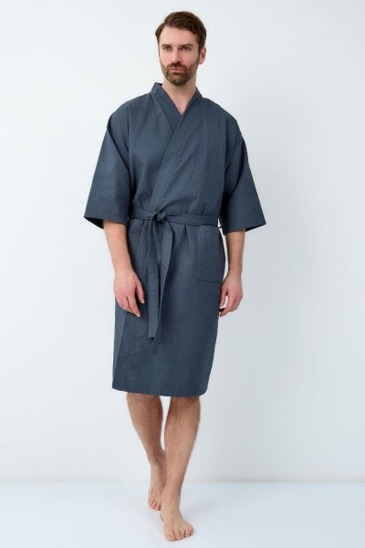 Халат Кимоно ВК-242 мужской - мокрый асфальт (НТ) Халат Кимоно ВК-242 мужской - мокрый асфальт (НТ)