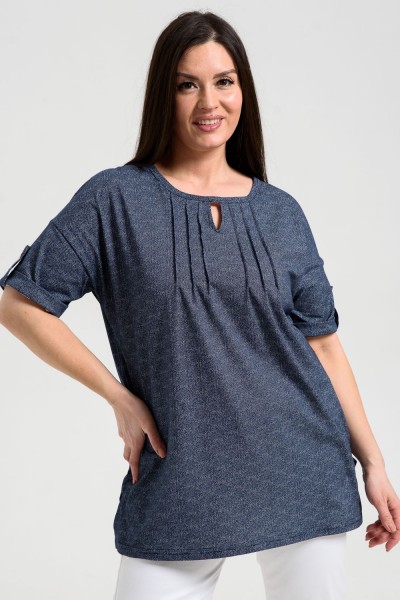 Туника 8243 - темный джинс (НТ)