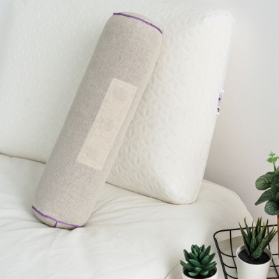 Подушка валик с магнитами и лавандой Притяжение - бежевый (НТ)