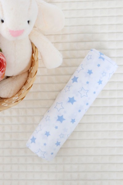 Пеленка из бязи арт. ПЛБ-75-звездочка -голубая (НТ)
