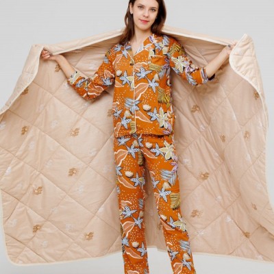 Одеяло облегченное Верблюд Raposa home, ткань тик (НТ)