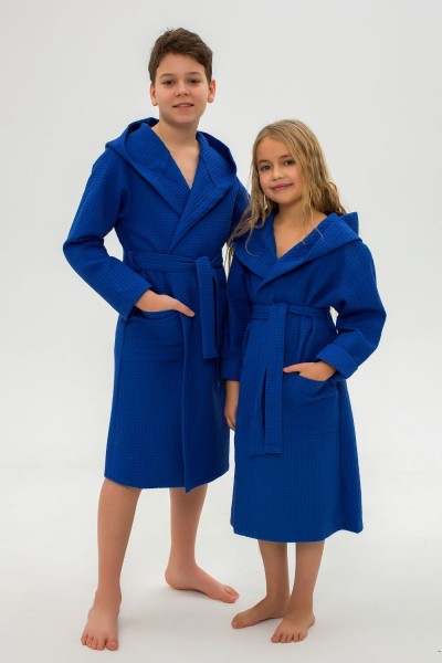 Халат домашний детский ВД - васильковый (НТ)