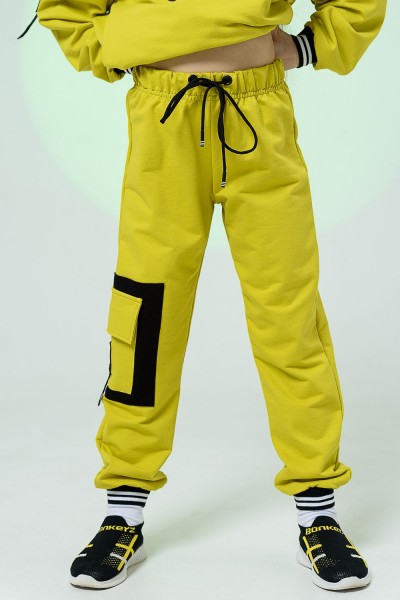 Брюки детские 7422 - желто-горчичный (НТ)