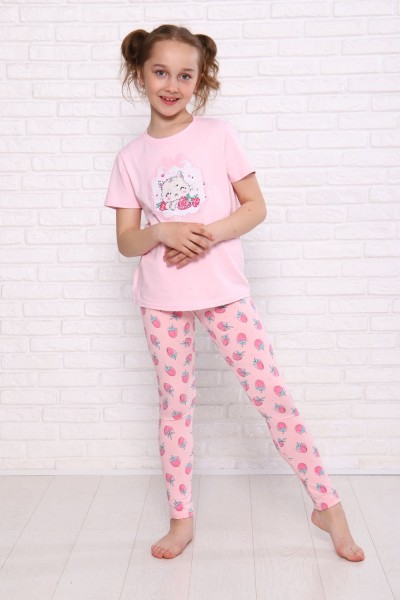Лосины Июнь длинные детские - розовый (НТ)