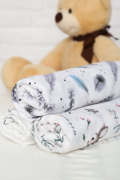 Пеленки из муслина 100*120 - котики (НТ)