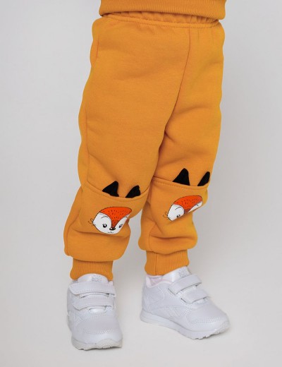 Брюки футер начёс Софи 20591 - чеддер (НТ)