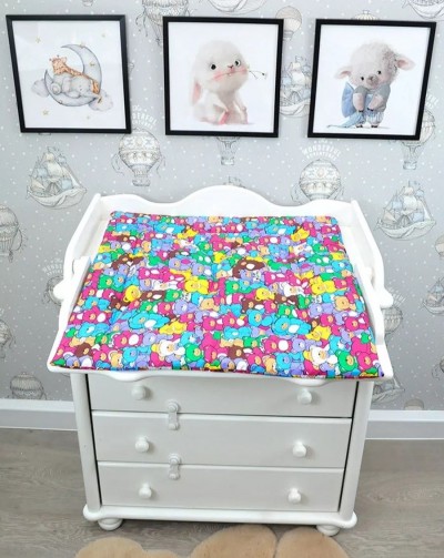 Матрасик для пеленания двухсторонний водоотталкивающий - мишки (НТ)