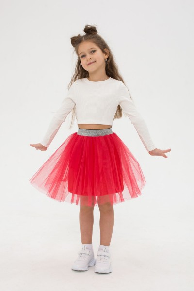 Юбка кулир София 30600 - красный (НТ)