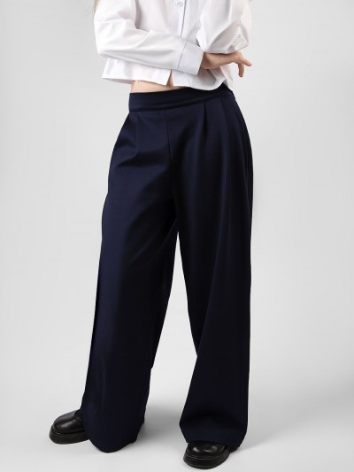 Брюки для девочки утепленные SP2716 - темно-синий (НТ) Брюки для девочки утепленные SP2716 - темно-синий (НТ)