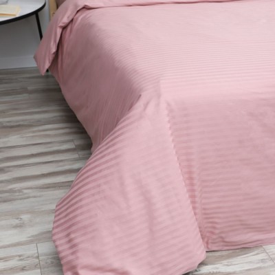 Пододеяльник из страйп-сатина Комфорт - пыльная роза (НТ)