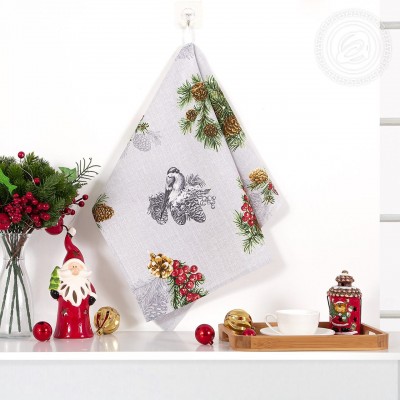 Полотенце кухонное из рогожки Серебряный звон пкр.50.70 (АД) Полотенце кухонное из рогожки Серебряный звон пкр.50.70 (АД)