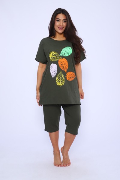 Костюм женский 46643 - хаки (НТ)