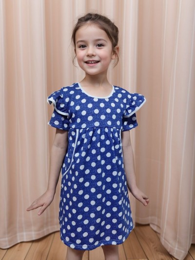 Платье ЛАДА 33060 кулирка КР - горох (НТ)