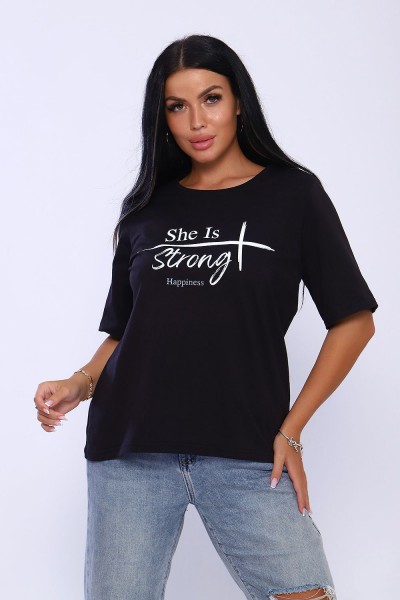 Футболка 80019 - черный (НТ) Футболка 80019 - черный (НТ)