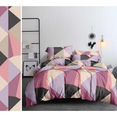 Постельное белье Калейдоскоп полисатин, наволочки 70х70см - розовый (НТ)