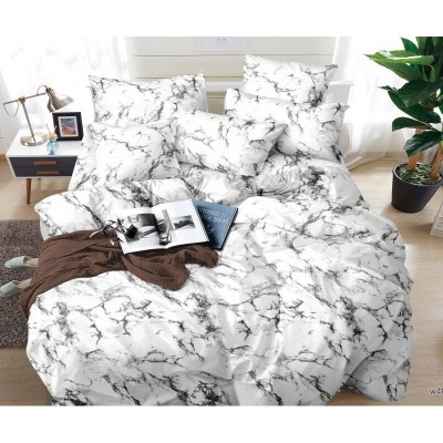 Постельное белье Белый мрамор полисатин ,наволочки 70х70см - белый (НТ)