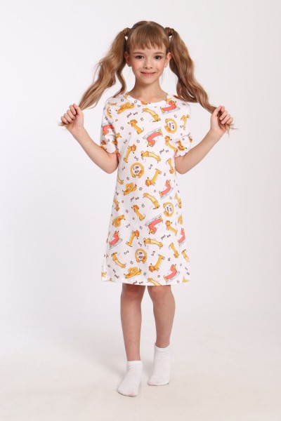 Детская ночная сорочка ПД-020-054 - Таксы (НТ)