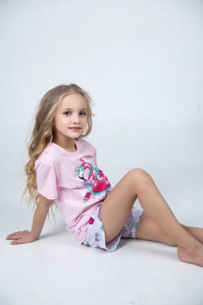 Happy Фламинго - детская пижама - розовый (НТ)