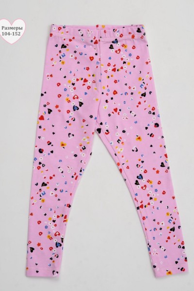 Легинсы Узоры детские - цветочки на розовом (НТ) Легинсы Узоры детские - цветочки на розовом (НТ)
