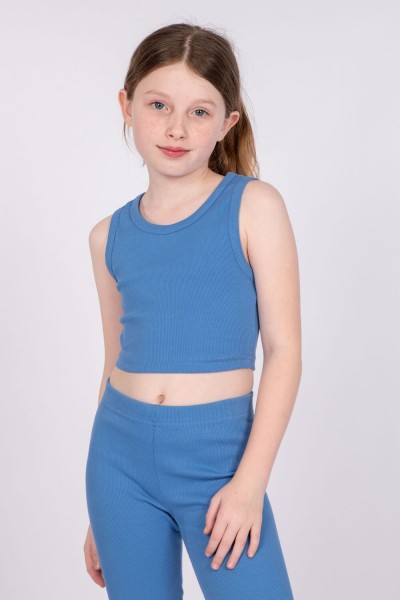 Топ для девочки 21242 - синий (НТ)