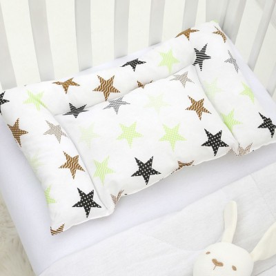 Подушка ортопедическая 40х60 арт. ПД-40х60-пэчворг-салатовый (НТ)