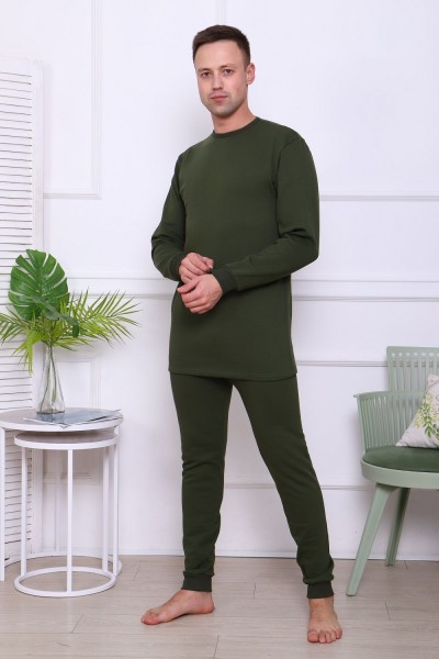 1056 Костюм мужской домашний - хаки (НТ)