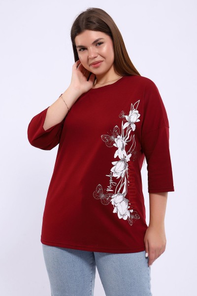 Туника 80045 - бордовый (НТ)