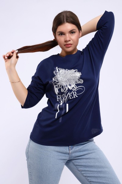 Туника 80044 - темно-синий (НТ)